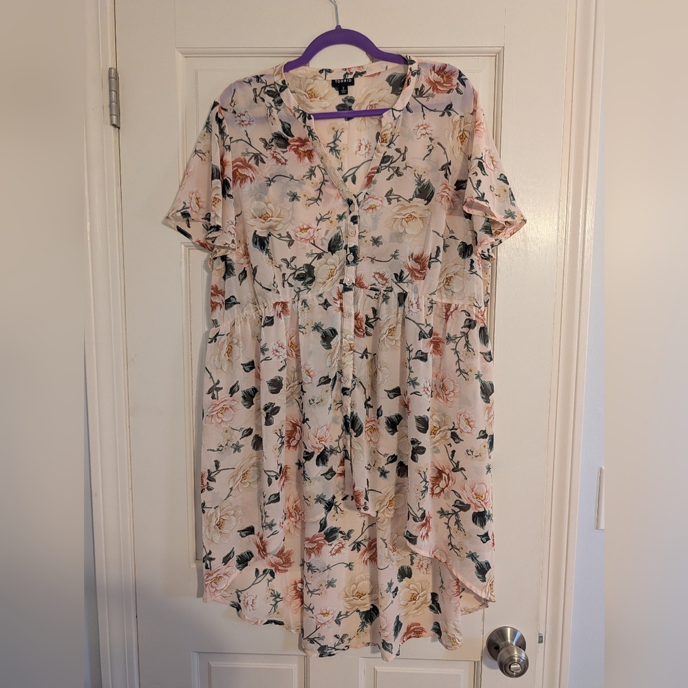torrid Blush Floral Midi top